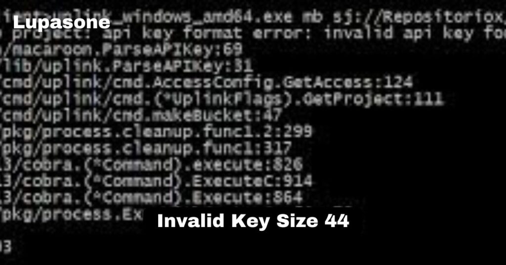 Invalid Key Size 44 Error